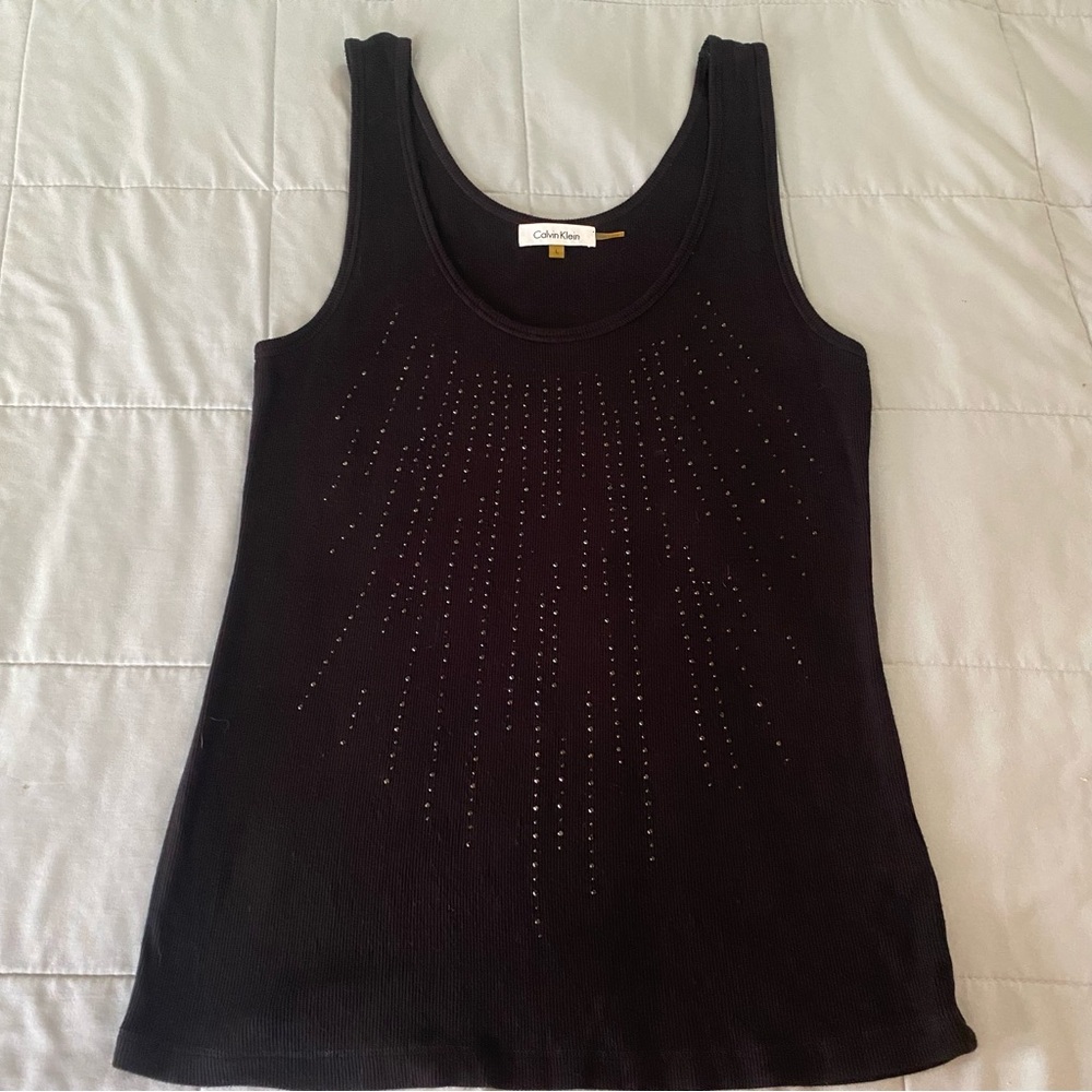 Calvin Klein Black Studded Tank Top